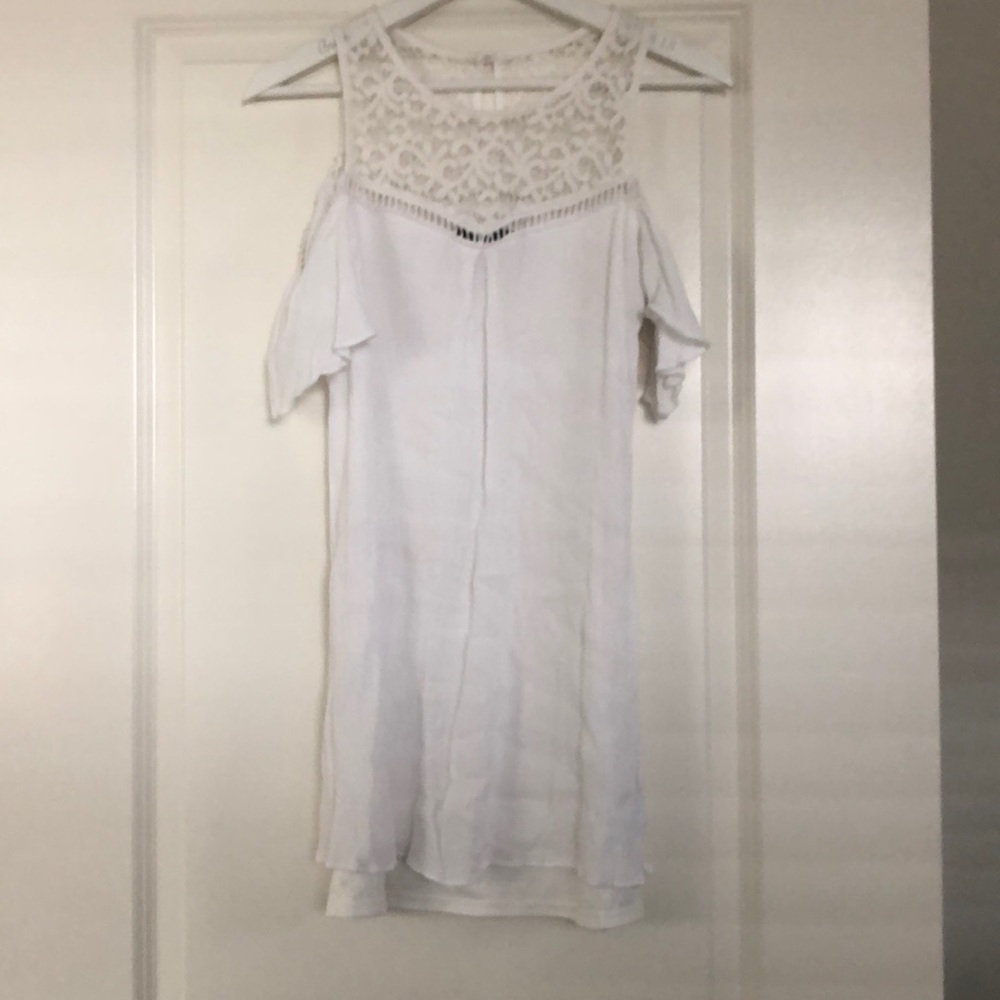 White mini dress